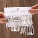 Fashion Jewelry Boho Big Circle Hoop Earrings Set