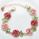 Romantic Wreath Alloy Diamond Rhinestones Valentine's Day Thanksgiving Women's Bracelets