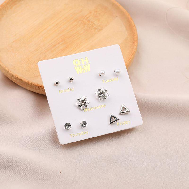 Classic Fashion 5 pairs Stud Earrings 