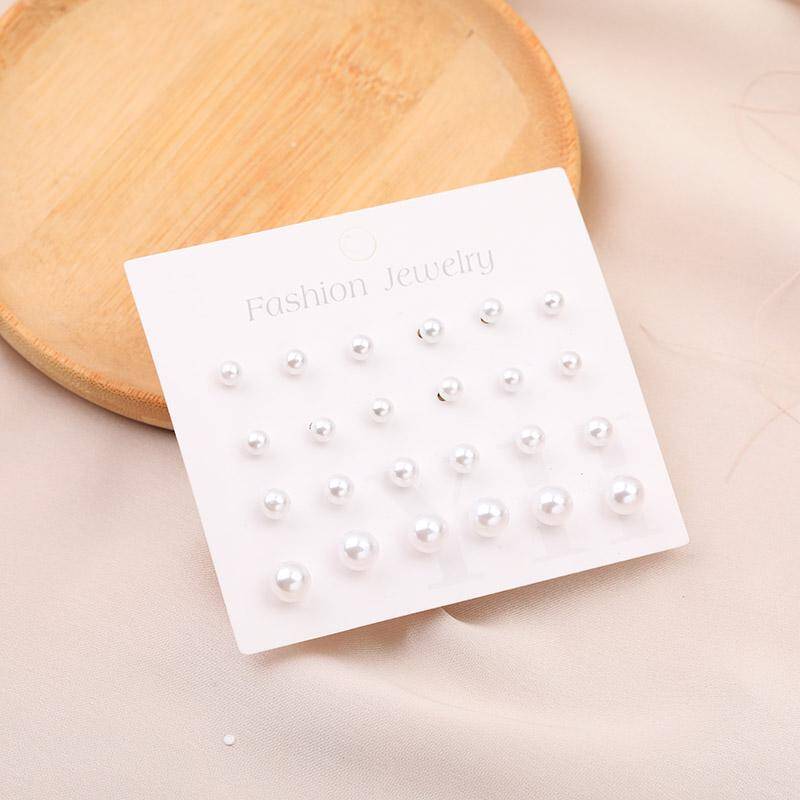 Essential 12-Pair Stud Earrings Set
