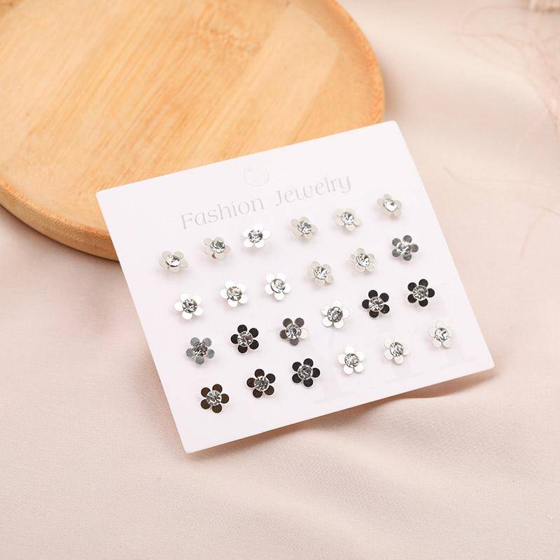 Fashion 12 pairs of Stud Earrings
