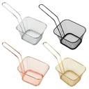 Mini stainless steel fry basket