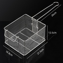Stainless Steel Frying Basket with Removable Handle