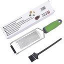 Stainless Steel Large Grater + Brush + Color Box