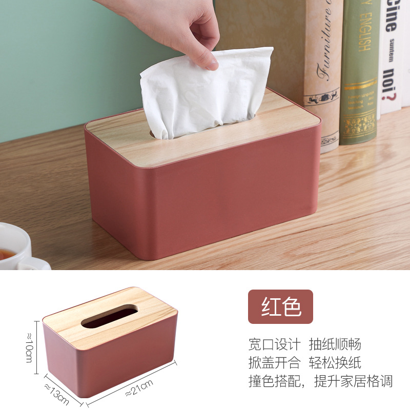 Simple Wooden Cover Tissue Box