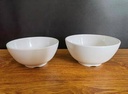 White Round Rice Bowl