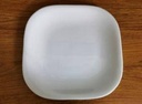 White Ceramic Dinner Plate 10.5 inches