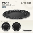 Black Melamine Tableware Plate 10 inches