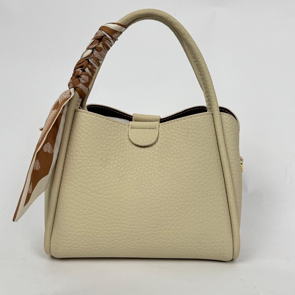 Floral Charm Brown Hand Bag 