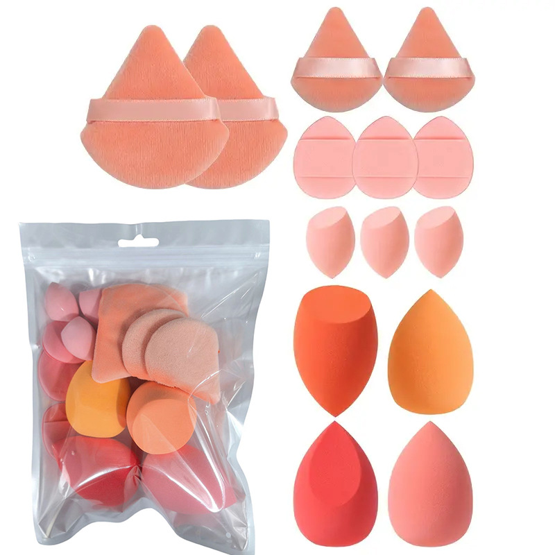 14-Piece Makeup Sponge Powder Puff Set