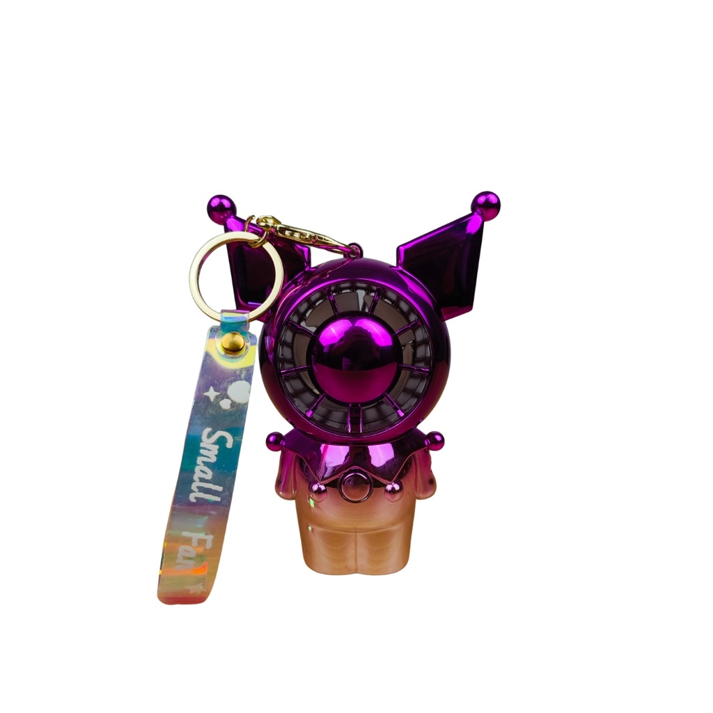 Cartoon Mini Fan with Keyring
