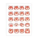 Cartoon Animal Cute Pattern Acne Patch 36 Pieces (Pink Bear)