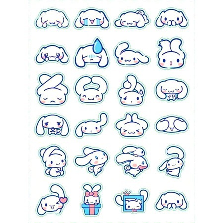 Cartoon Animal Cute Pattern Acne Patch 36 Pieces (White Big-Eared Dog)