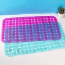 Transparent Rectangular Dot Bathroom Mat