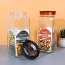 1197 Square Glass Storage Can
