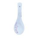 Seaside floral language three-turn ceramic spoons 3 pieces