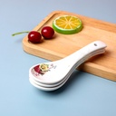 Ouya three-bend ceramic spoons 3 pieces