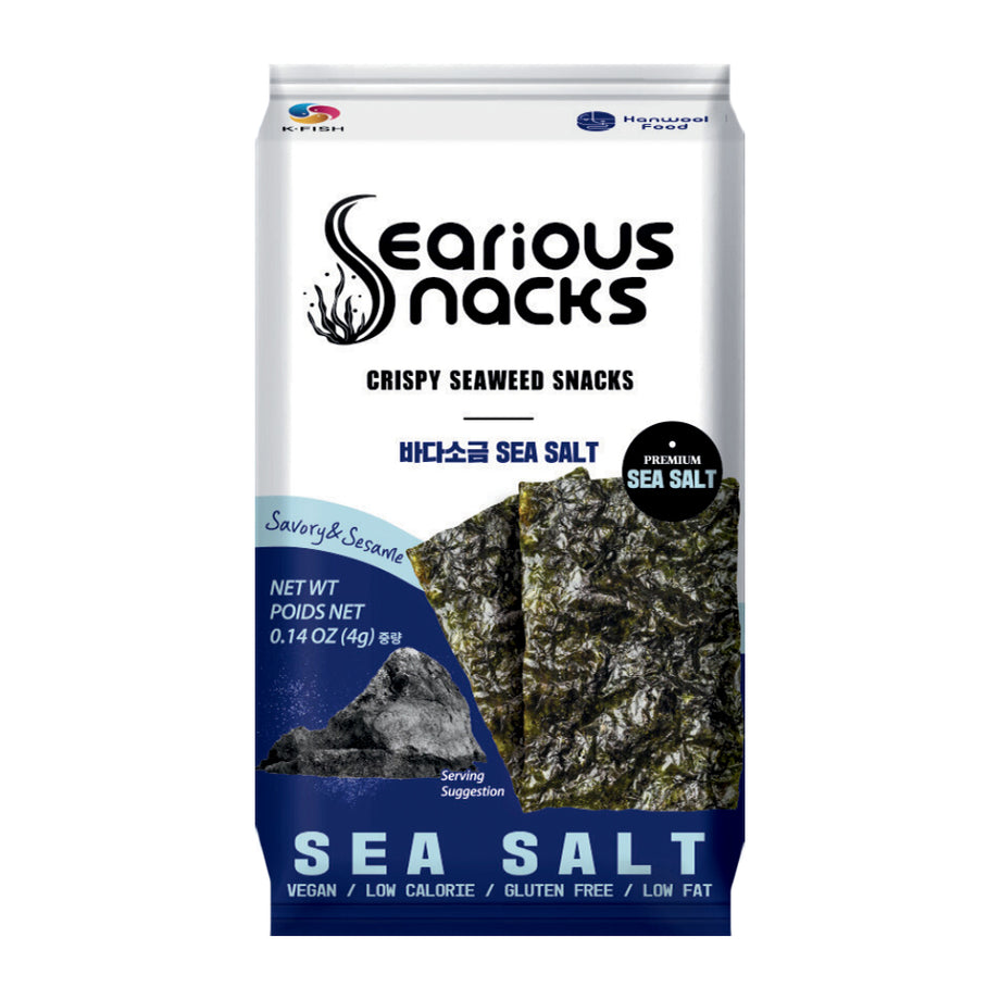 Searious Snacks Roasted Seaweed- Sea Salt Flavor | Dozoko