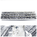Orange peel / grid aluminum foil wallpaper (100*45CM)