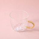 Wheat ear glass tea cup