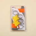 Handle gas pipe clip 4 pieces in a set 8163