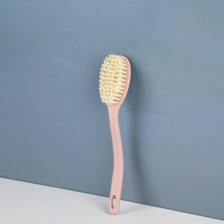 Curved soft bristle shoe brush