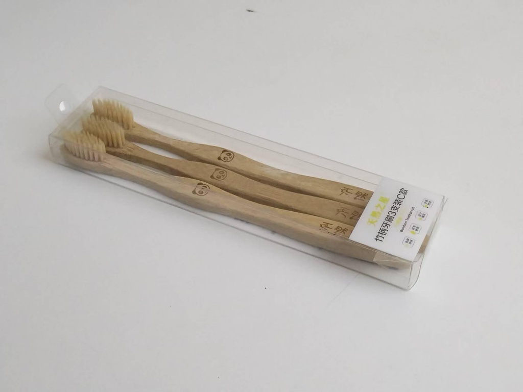 Special Offer - Bamboo Handle Toothbrush C Model 3pcs