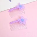 Purple small flower comb