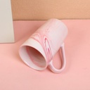 Marble pattern ceramic cup - A