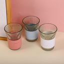 Color accordion glass cup