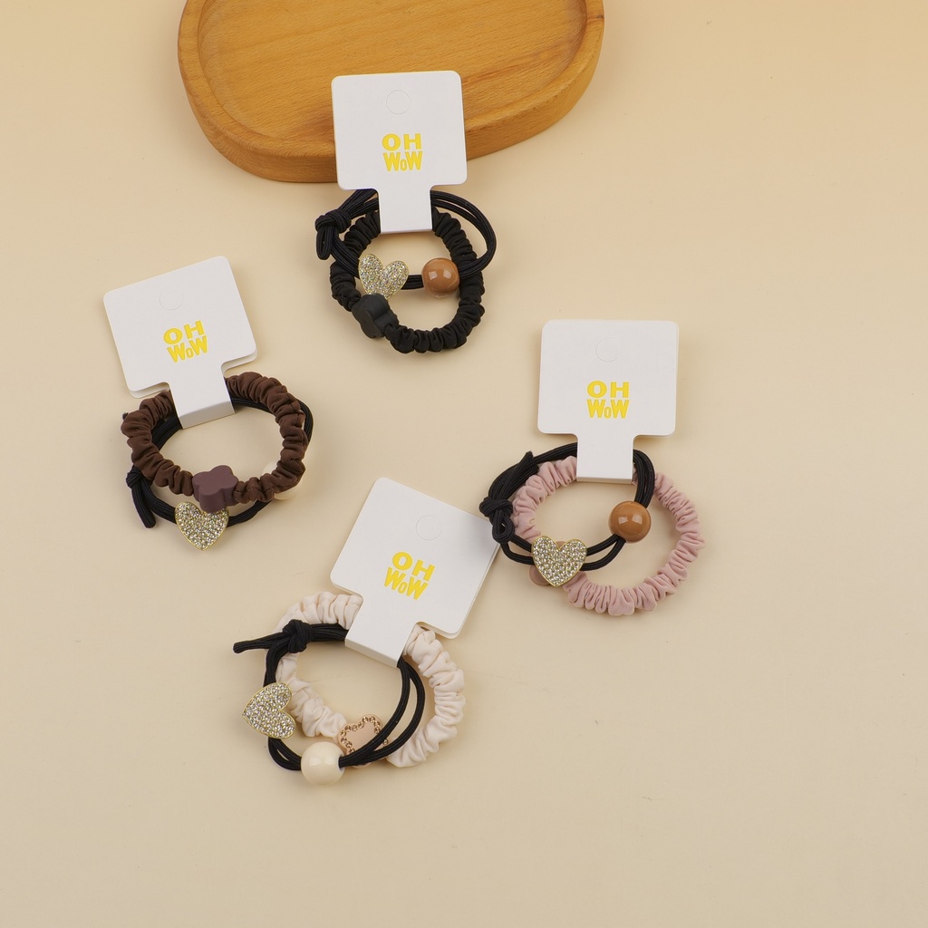 Little Heart Time Elastic Bands 2pcs - 6