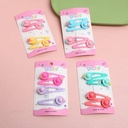 Children's small hats hair clips 4 pcs