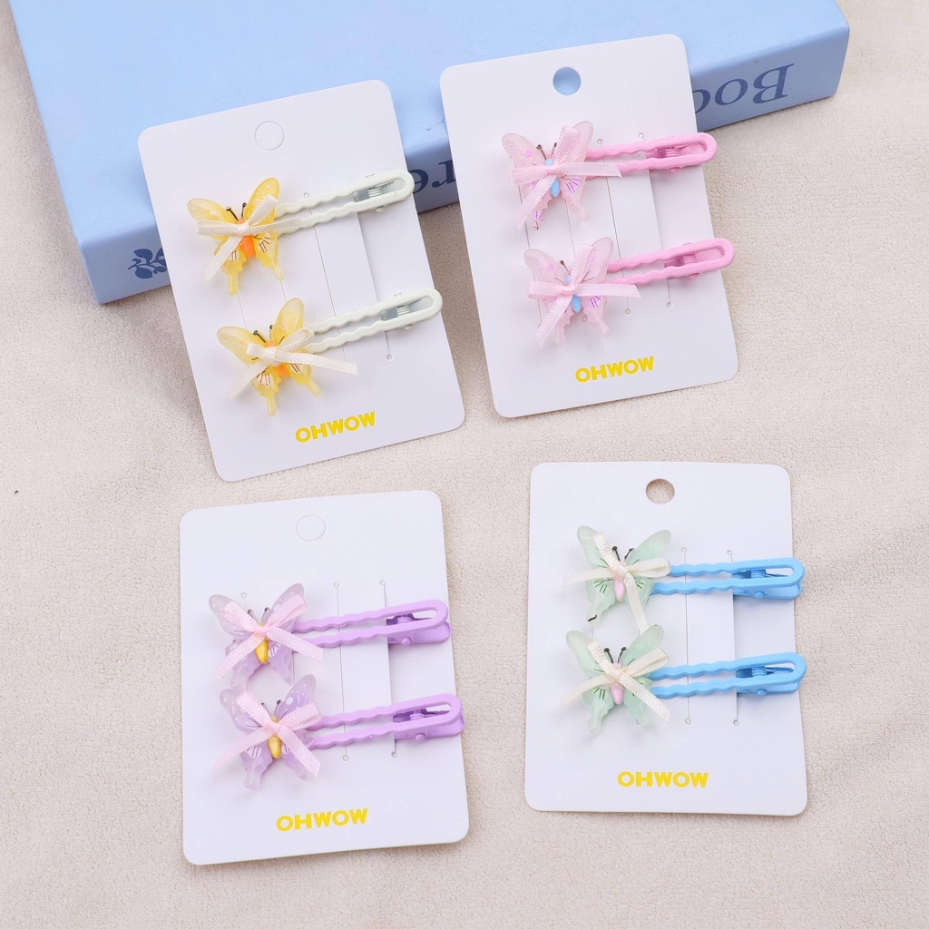 Butterfly hair clip set