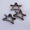Leopard print five-point star nail clips 11CM