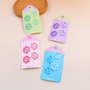 Fashion colorful hollow flower BB clips