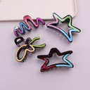 Oil-dripping claw clip random mixed hair 11CM - 1