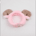 Special offer of pink sheep horn ponytail hairband