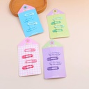 4 series of colorful hollow bow clips - 4