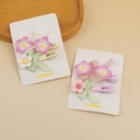 2 pcs of flower series press clips in a set - 11