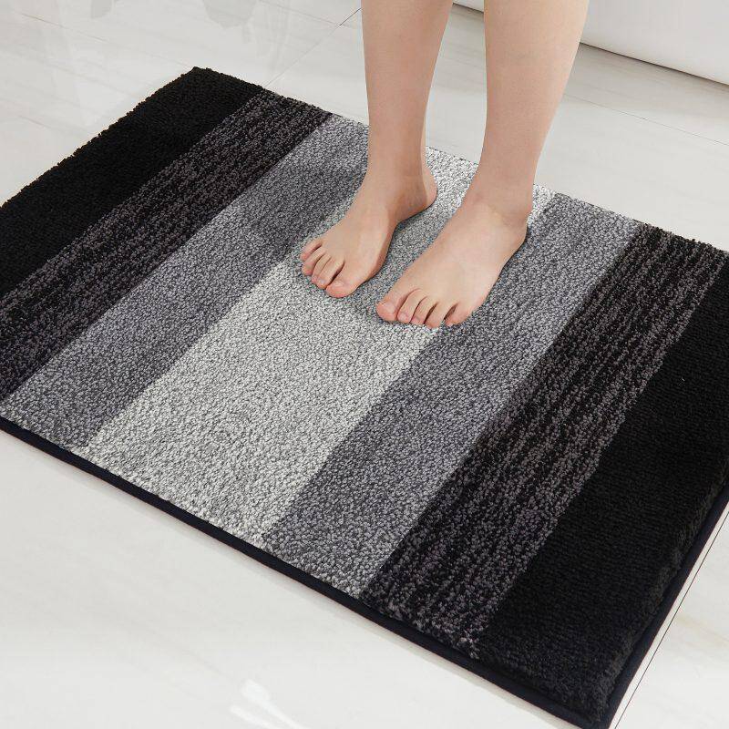 Gradient Microfiber Black Carpet-Black