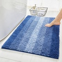Chenille Gradient Deep Blue Carpet-Blue