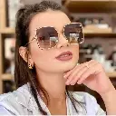 95695 Europe And America Cross Border Women's Large Frame Sunglasses Individual Sunglasses