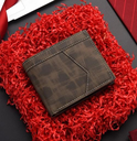 Men's Solid Color Pu Leather Flip Cover Coin Purse - Compact Organizer 