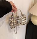 Women's Small Arylic Solid Color Elegant Vintage Style Square Lock Clasp Evening Bag