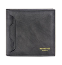 Men's Solid Color Pu Leather Open Small Wallets