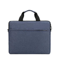 Unisex Solid Color Polyester Zipper Laptop Bag