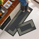 Large Size 2 Piece Set Kitchen mat, Non Slippery, Easy Clean, Water Absorbing (Minimal)