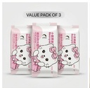 Beanpie Mini Wet Wipes (8 Pcs Pack) - Alcohol-Free Pocket Size Pure Water Moist Tissues for Travel & Hand Cleansing 