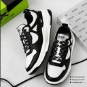 Goldstar CARLO-01 Unisex Sneakers Black White and white/blue  | Trendy Casual Walking Shoes