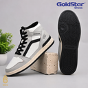 Goldstar Men Grey & Black Lior-03 High-Top Mid-Ankle Casual Sneakers